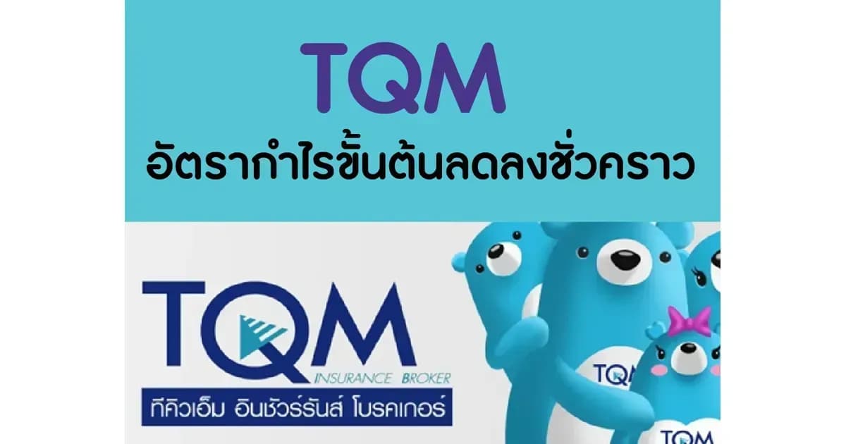 TQM – อัตรากำไรขั้นต้นลดลงชั่วคราว – NEUTRAL (ราคาเป้าหมาย 29 บาท)