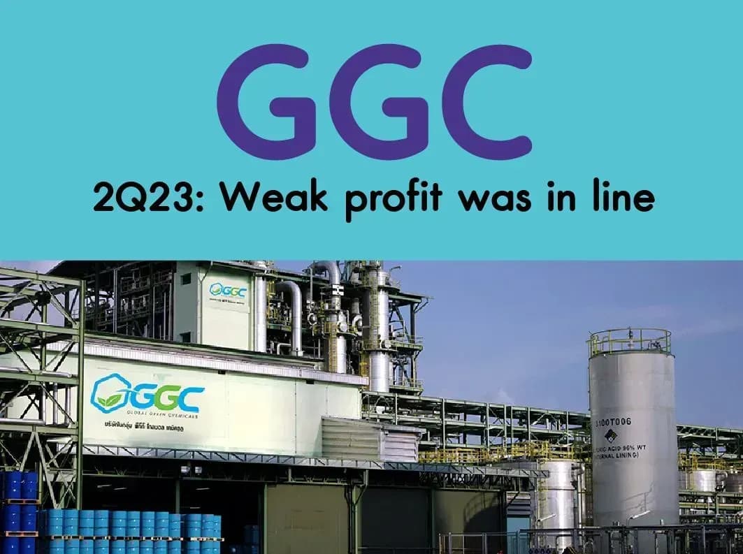 GGC – 2Q23: Weak profit was in line
