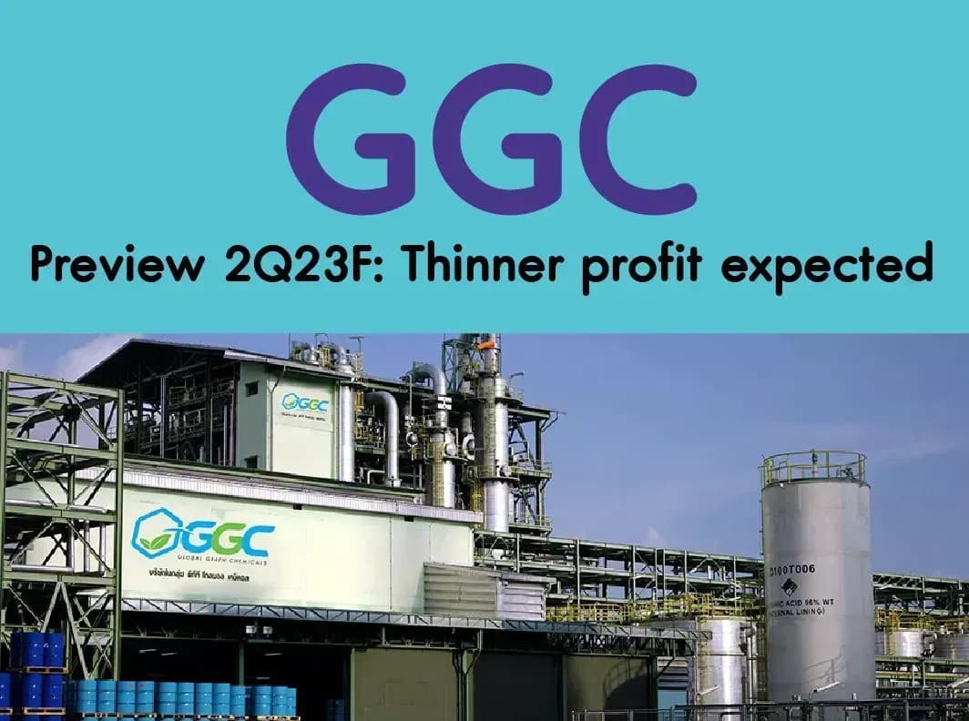 GGC – Preview 2Q23F: Thinner profit expected