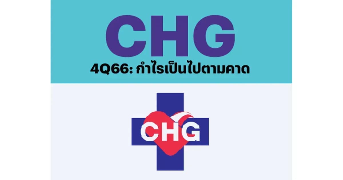 CHG – 4Q66: กำไรเป็นไปตามคาด – NEUTRAL (ราคาเป้าหมาย 3.80 บาท)