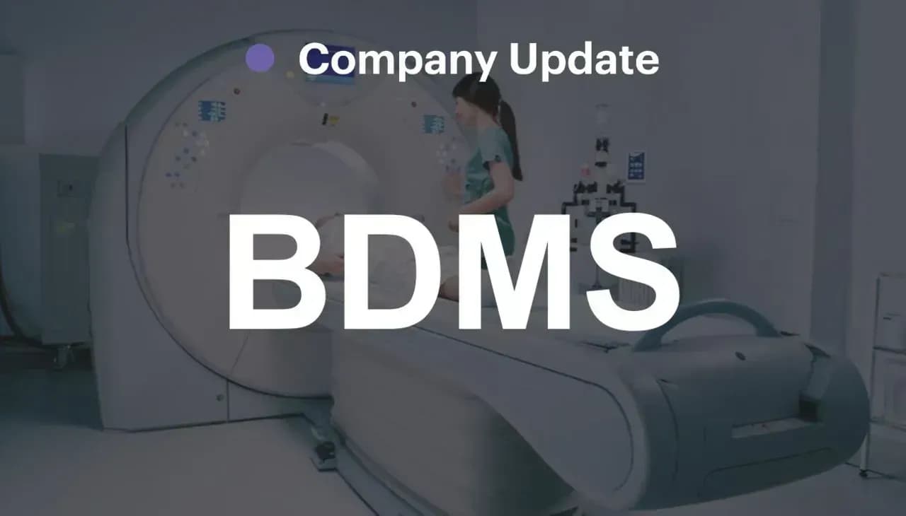 BDMS – รายได้เดือนก.ค.เติบโตแข็งแกร่ง; คงเป้าหมายทางการเงิน