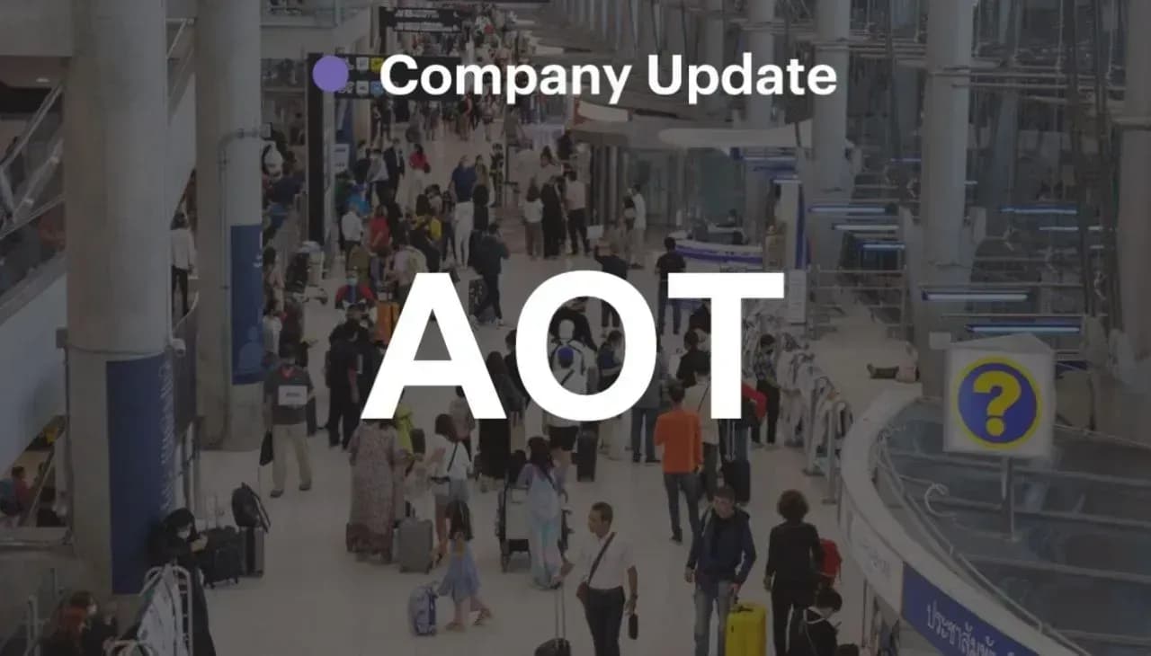 AOT: ข่าวเกมรุกดึงเที่ยวบินใหม่ Slot ฤดูหนาวพุ่ง 4%