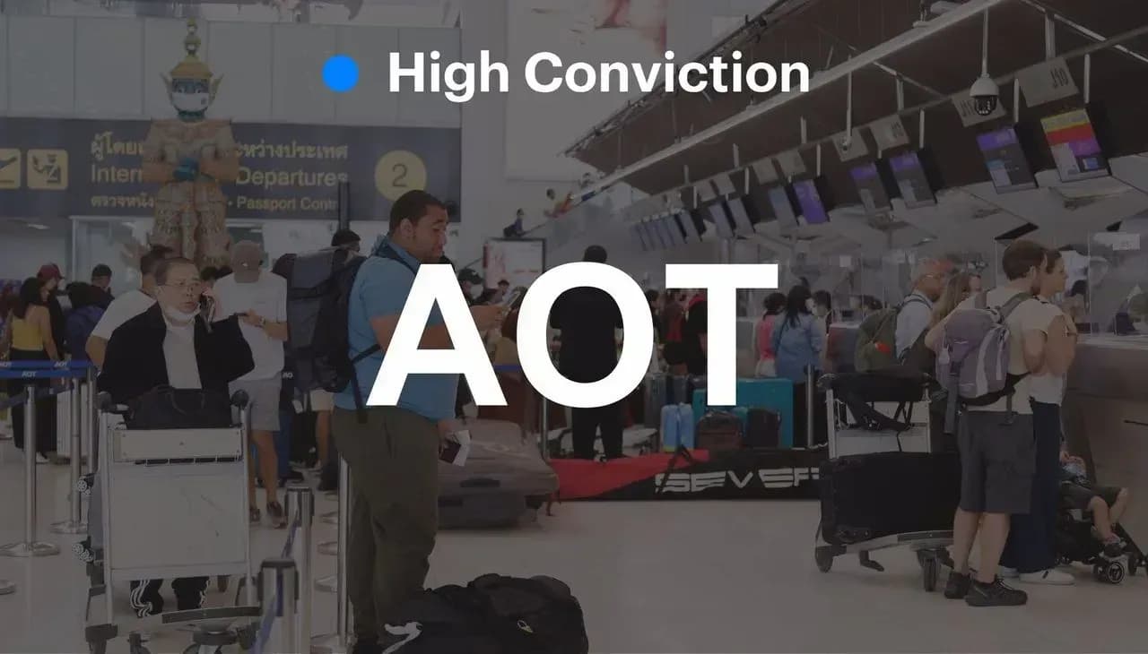 High Conviction: AOT – จำนวนผู้โดยสารเพิ่มขึ้น = กำไรแข็งแกร่งขึ้น – OUTPERFORM (ราคาเป้าหมาย 84 บาท)