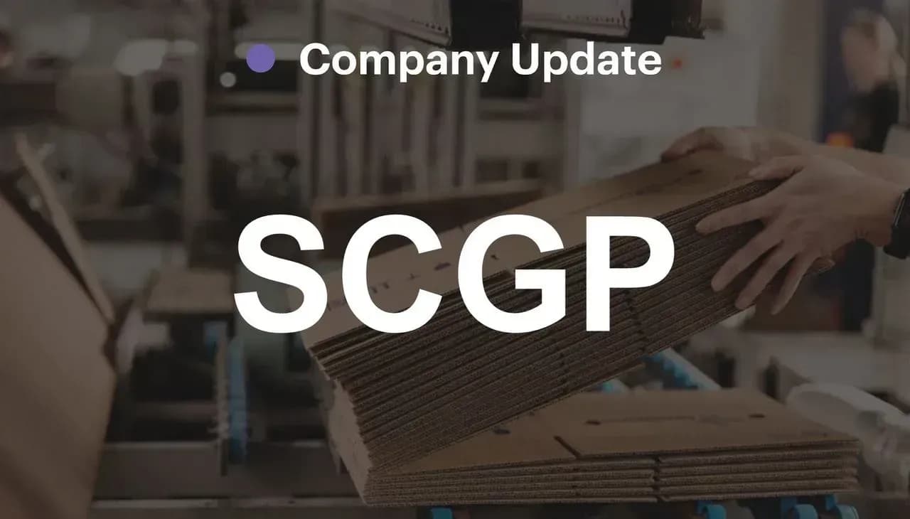 SCGP - พรีวิว 3Q67: คาดกำไรสะดุดลงระยะสั้น