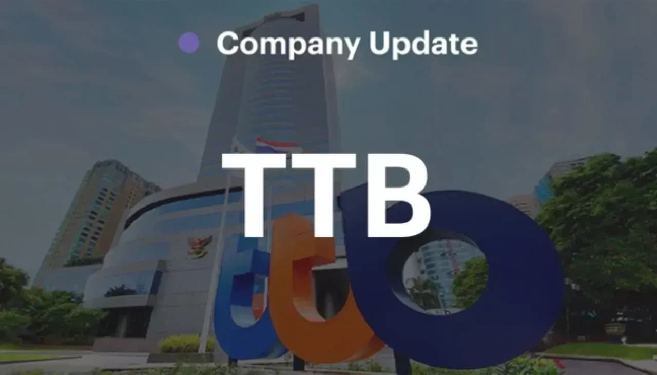 TTB: ING เสนอขายหุ้น TTB ที่ต่ำกว่าราคาปิด