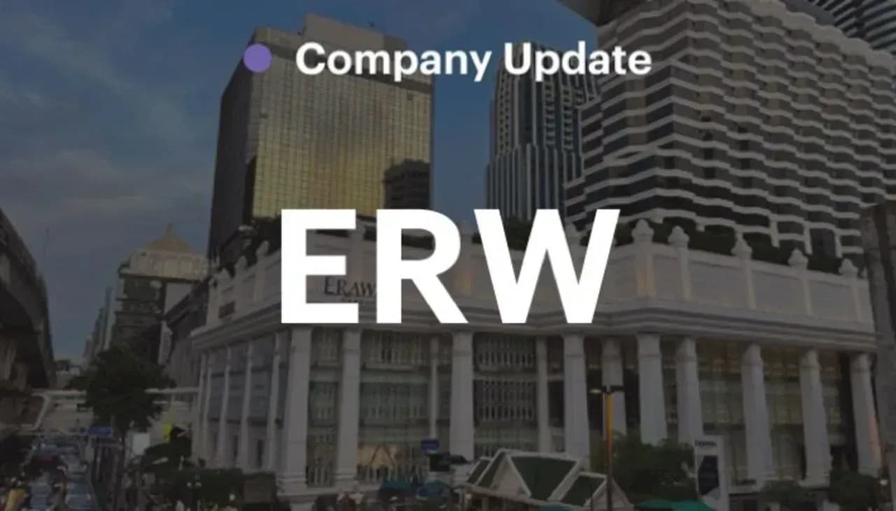 ERW - ตรวจสอบ 4Q68: มีแนวโน้มดีกว่าที่บริษัทคาดการณ์ไว้