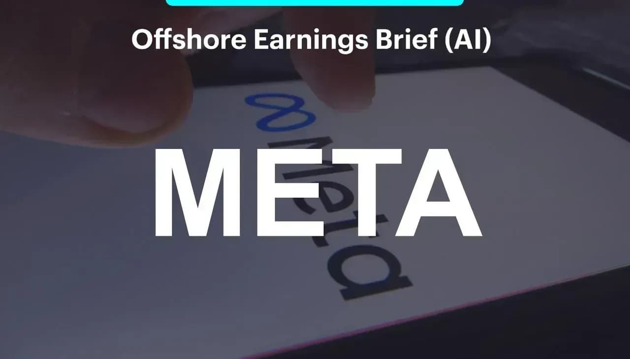 Earnings Brief - Meta เผยงบโตดีกว่าคาด แต่คาดการณ์ค่าใช้จ่ายลงทุนโครงสร้างพื้นฐานในปี 2025 เพิ่มขึ้นอย่างมีนัยสำคัญ
