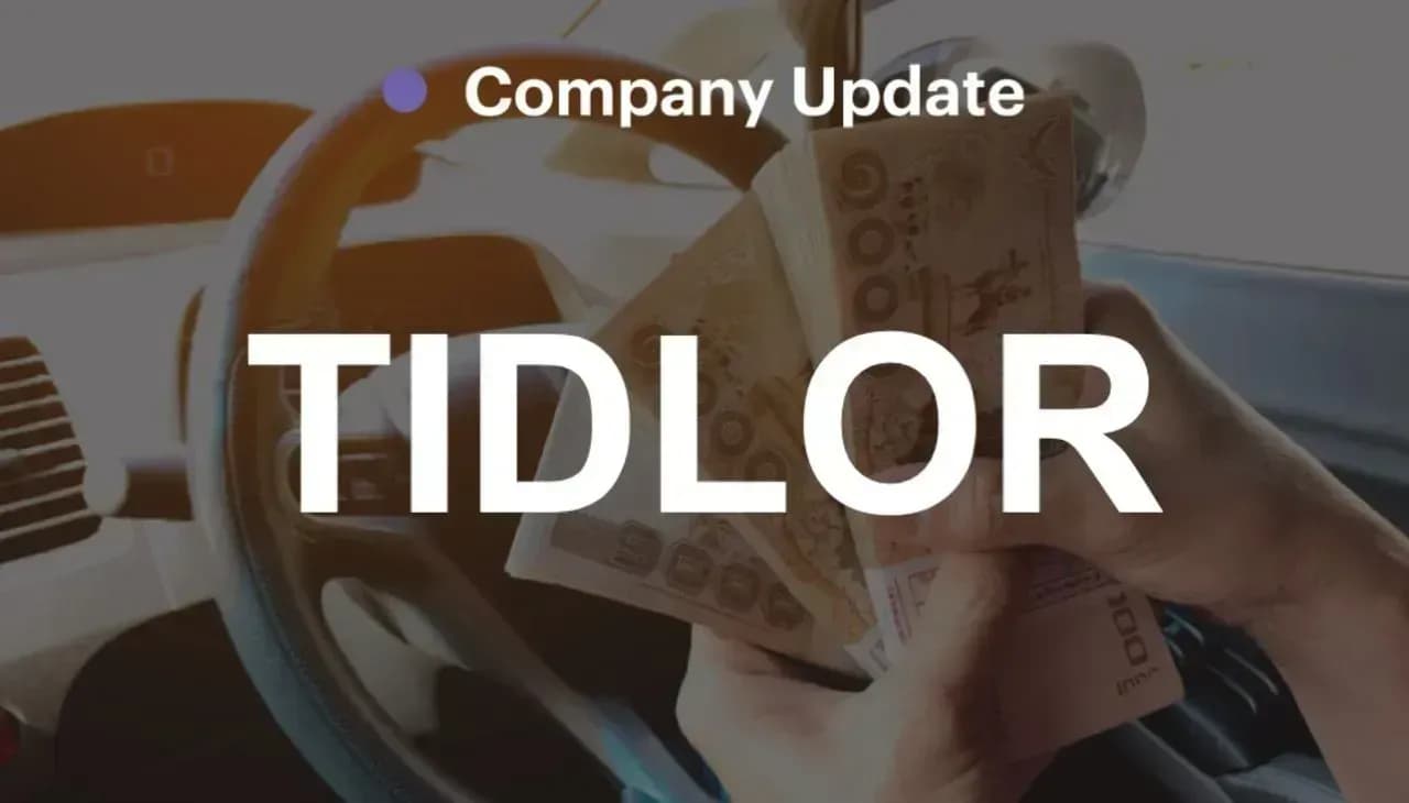 TIDLOR: ประเด็นหลักจากการประชุม Earnings call – ลดเป้าหมาย Credit cost