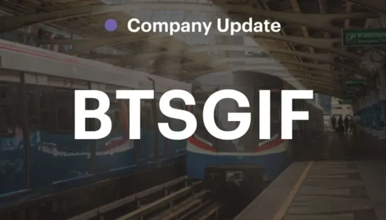 BTSGIF - 2QFY68: กำไรปกติเป็นไปตามคาด