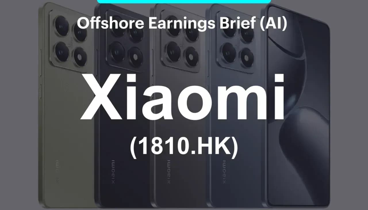 Earnings Brief - Xiaomi (1810.HK) งบ 3Q24 เติบโตดีเกินคาด จาก AIoT และ EV ขยายตัวแข็งแกร่ง
