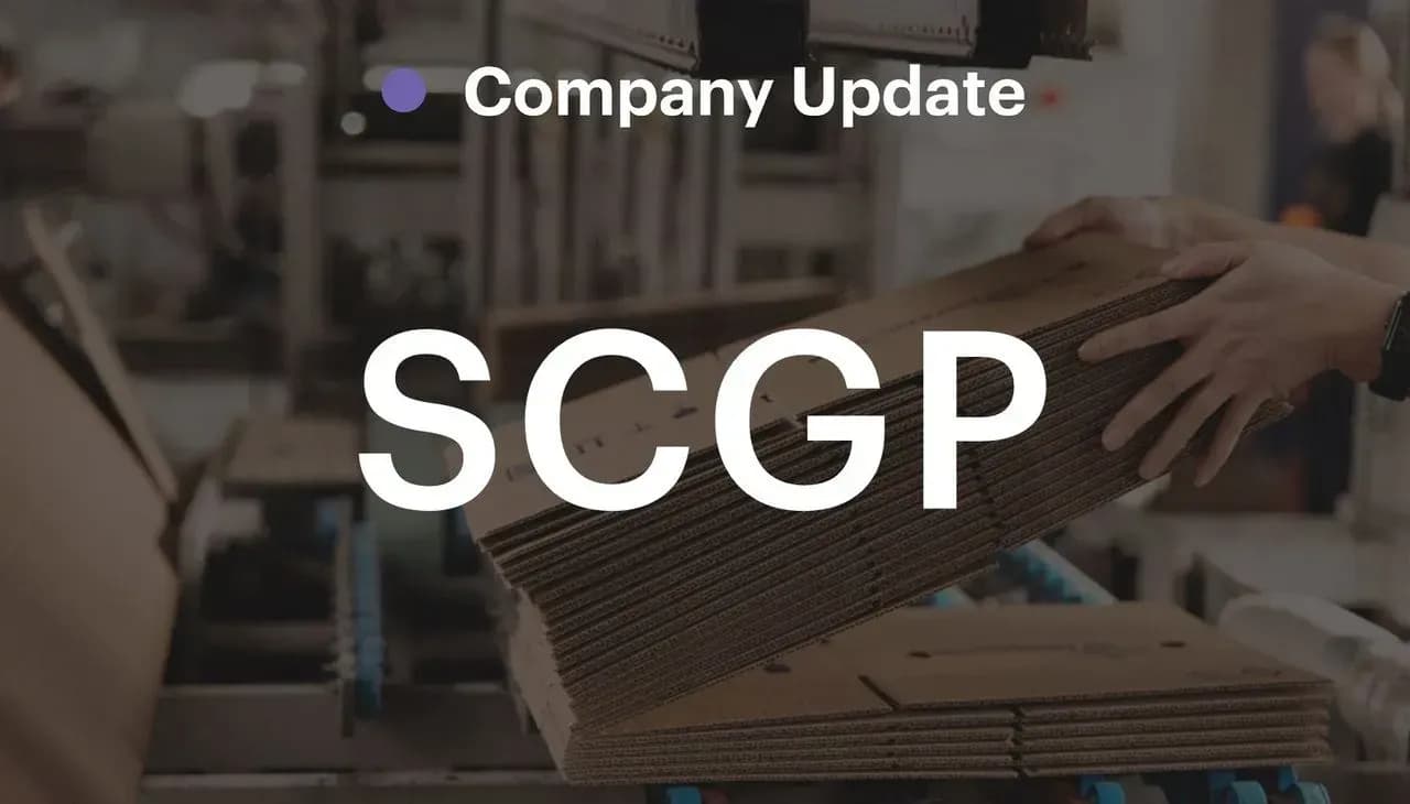 SCGP – 1Q68: พลิกกลับมามีกำไร, ภาษีสหรัฐฯ เป็น overhang