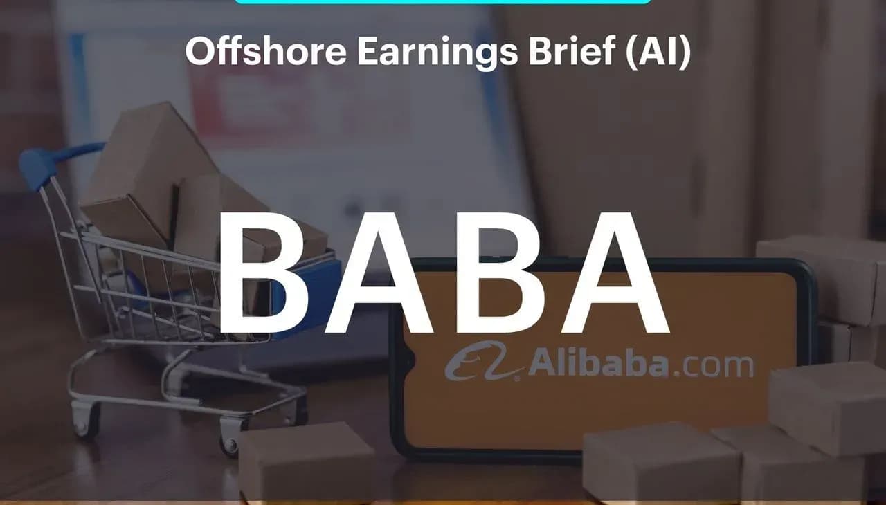 Earnings Brief AI - Alibaba กำไรดีจากอีคอมเมิร์ซในประเทศ แต่รายได้จาก AI และรายได้จากต่างประเทศกดดันรายได้บริษัท