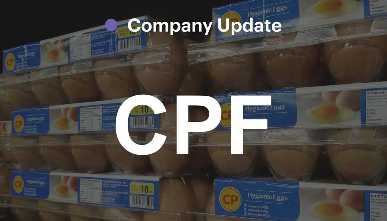 CPF: มีตติ้งโทนการประชุมนักวิเคราะห์เป็นบวก จากราคาเนื้อสัตว์ดีขึ้นใน 2H26