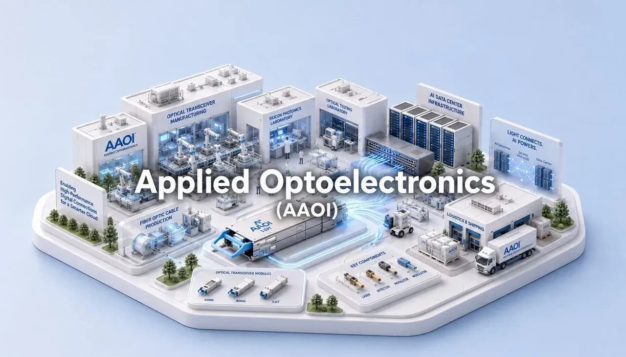 Applied Optoelectronics จากผู้ผลิตทรานซีฟเวอร์ ใยแก้วนำแสงเคเบิลทีวี สู่ดาต้าเซ็นเตอร์ AI